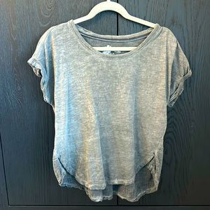 Pilcro T shirt with linen back